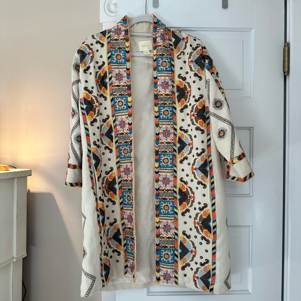 Anthropologie Maeve Beaded Jacket